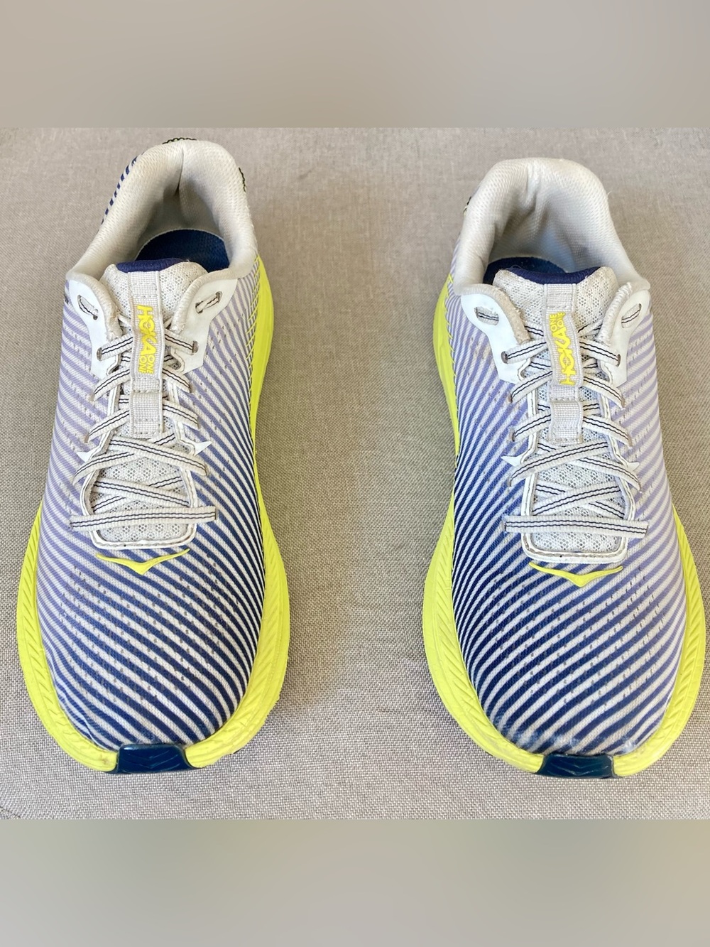 HOKA One One Rincon 2 Blanc de Blanc Citrus Running Shoes Women’s 9 Road Sneaker - Picture 5 of 8